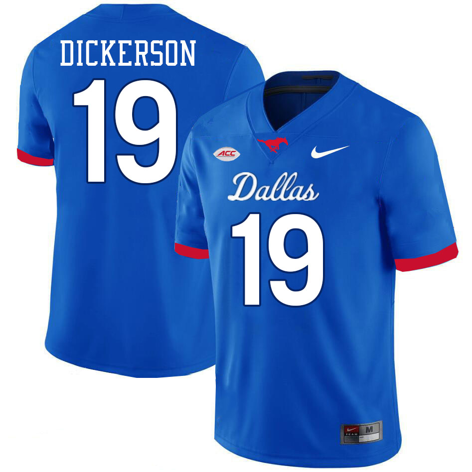 SMU Mustangs #19 Eric Dickerson Jersey College Football Uniforms-Dallas Royal